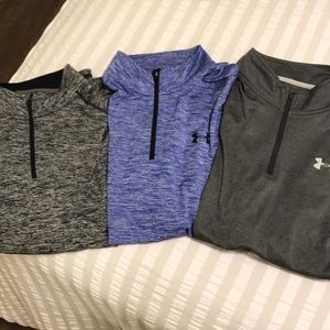 Men's Under Armour quarter zip pullovers